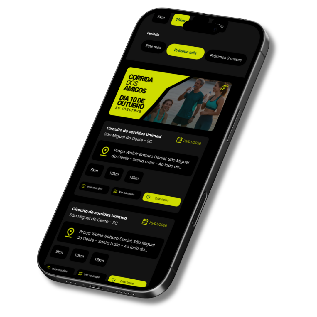 App AI Runner — treino com IA e mapa de corredores